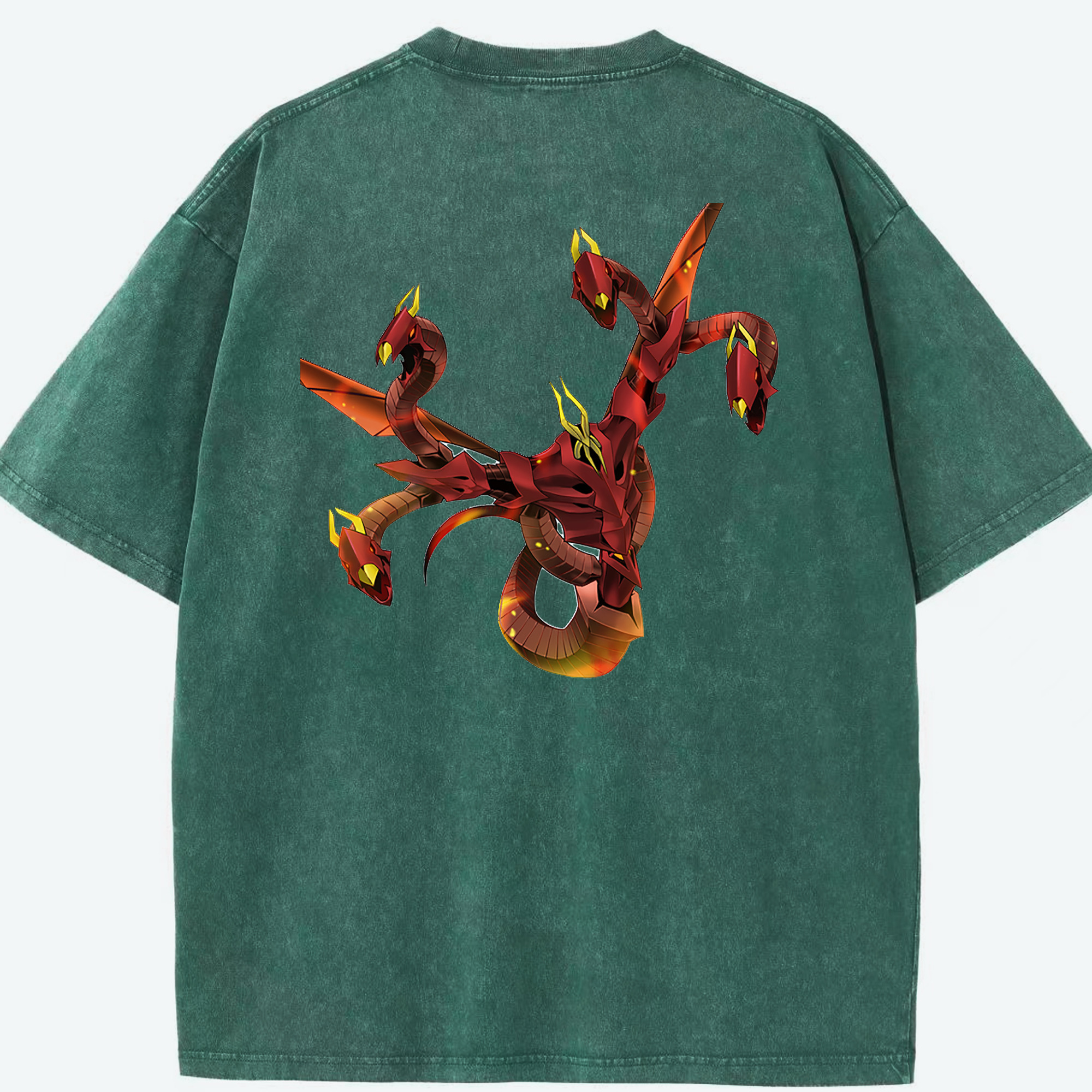 （画像用） 遊☆戯☆王 Yu-Gi-Oh! 綿100% ヴィンテージ風 半袖Tシャツ（背面プリント）